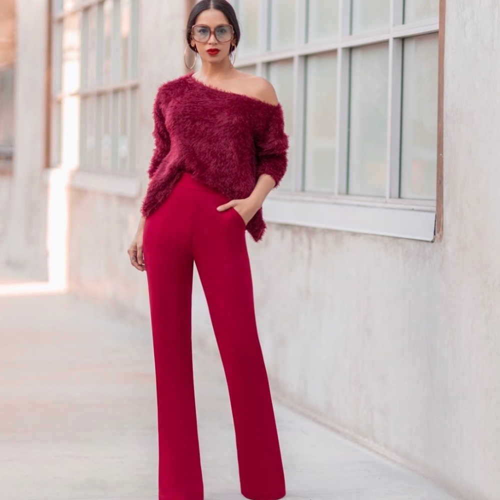 Folake Kuye maroon set size medium never worn!